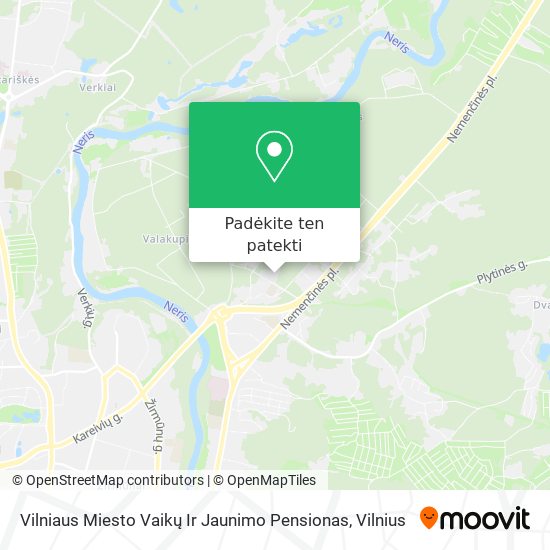 Vilniaus Miesto Vaikų Ir Jaunimo Pensionas žemėlapis