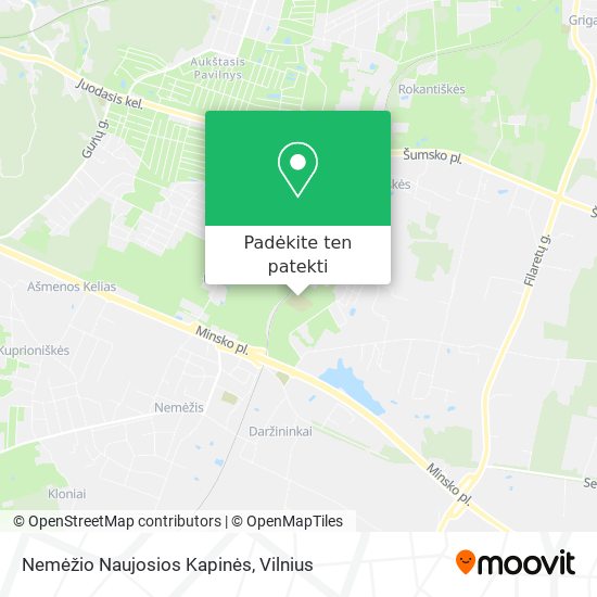 Nemėžio Naujosios Kapinės žemėlapis