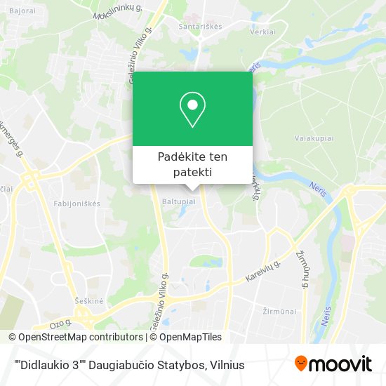 ""Didlaukio 3"" Daugiabučio Statybos žemėlapis