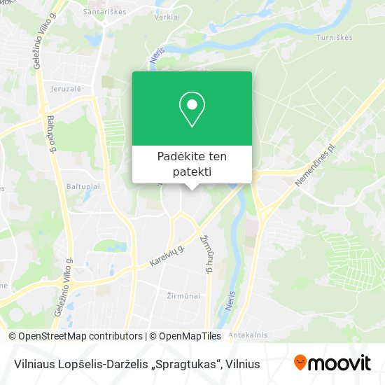 Vilniaus Lopšelis-Darželis „Spragtukas“ žemėlapis