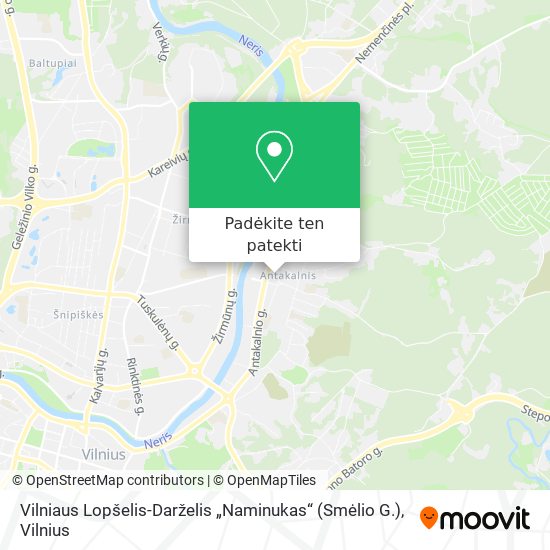 Vilniaus Lopšelis-Darželis „Naminukas“ (Smėlio G.) žemėlapis