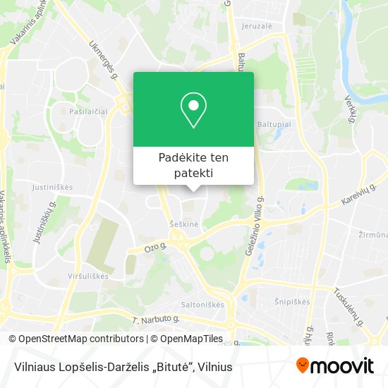 Vilniaus Lopšelis-Darželis „Bitutė“ žemėlapis
