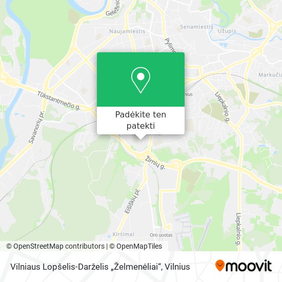 Vilniaus Lopšelis-Darželis „Želmenėliai“ žemėlapis