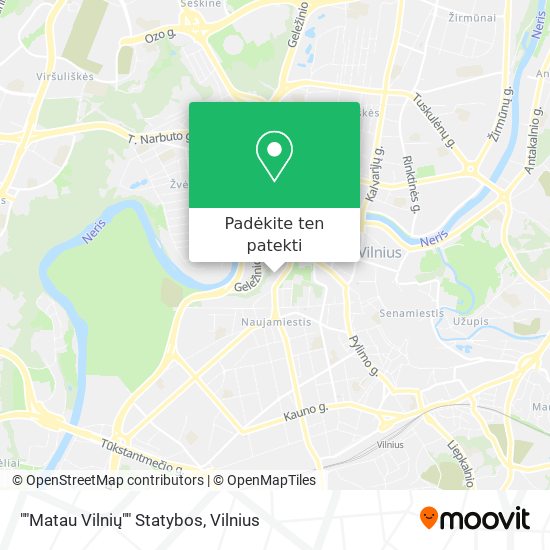 ""Matau Vilnių"" Statybos žemėlapis