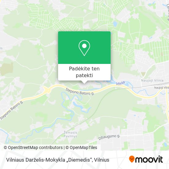 Vilniaus Darželis-Mokykla „Diemedis“ žemėlapis