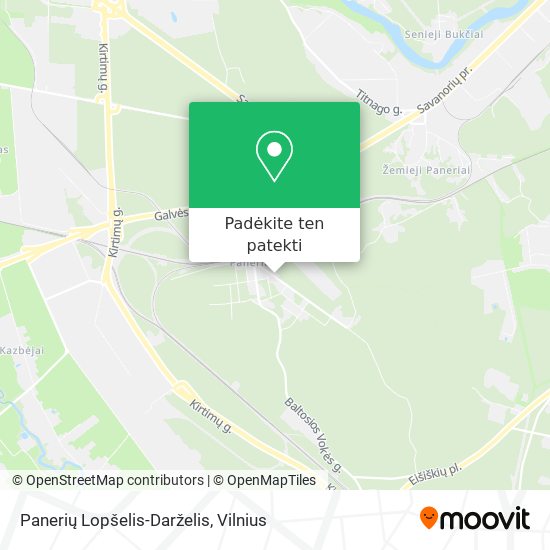 Panerių Lopšelis-Darželis žemėlapis