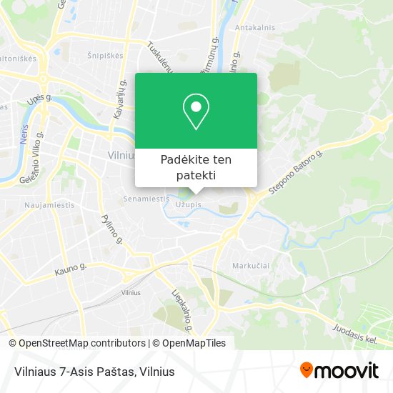 Vilniaus 7-Asis Paštas žemėlapis