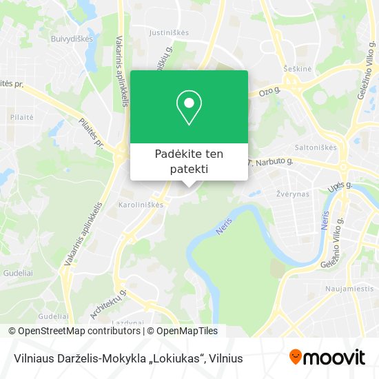 Vilniaus Darželis-Mokykla „Lokiukas“ žemėlapis