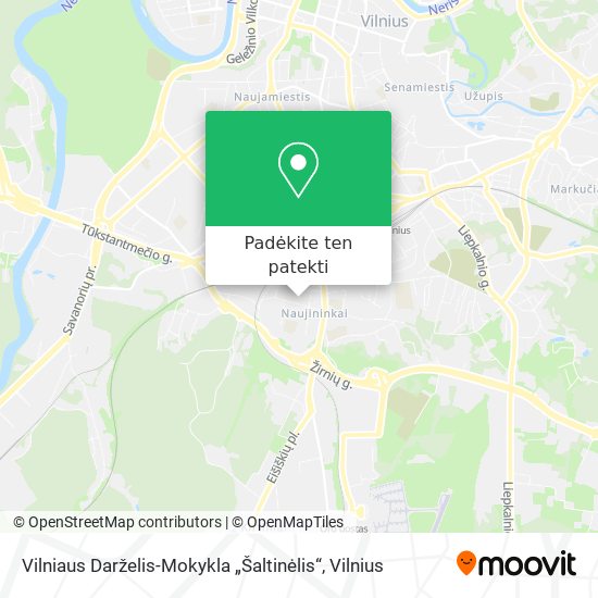 Vilniaus Darželis-Mokykla „Šaltinėlis“ žemėlapis