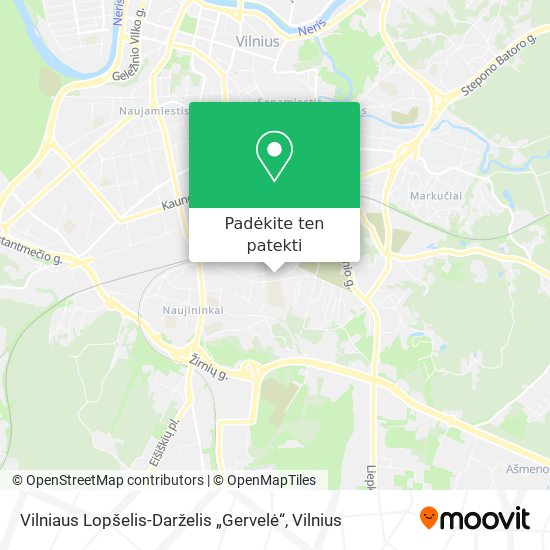 Vilniaus Lopšelis-Darželis „Gervelė“ žemėlapis