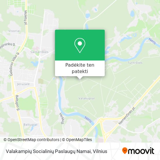 Valakampių Socialinių Paslaugų Namai žemėlapis