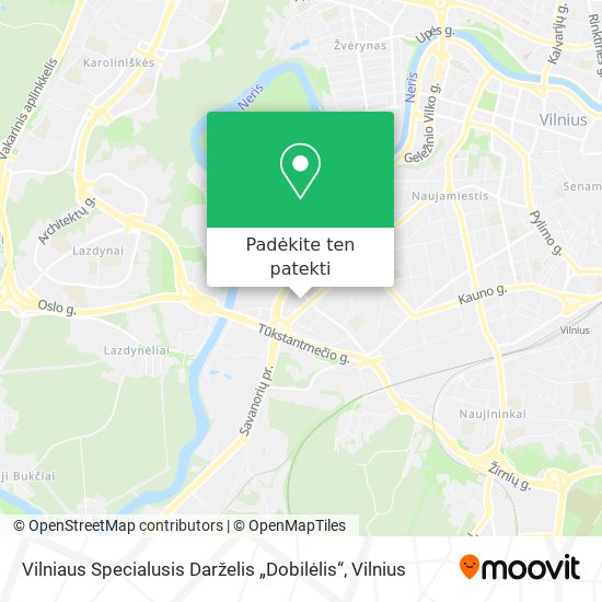 Vilniaus Specialusis Darželis „Dobilėlis“ žemėlapis