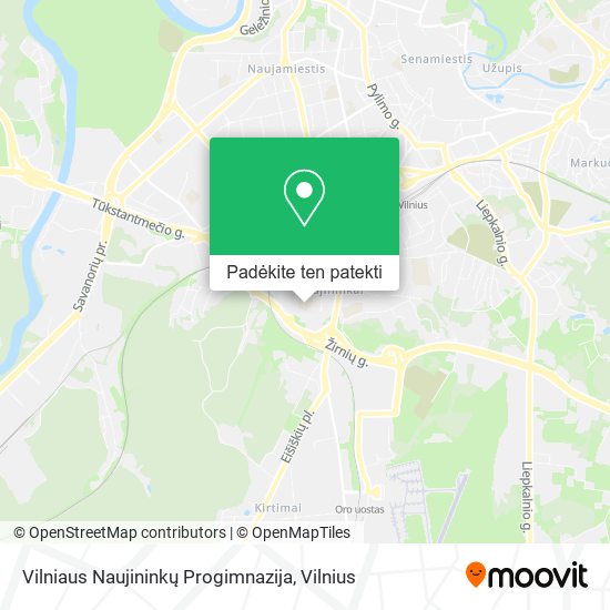 Vilniaus Naujininkų Progimnazija žemėlapis