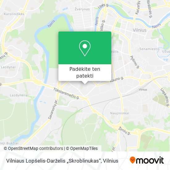 Vilniaus Lopšelis-Darželis „Skroblinukas“ žemėlapis
