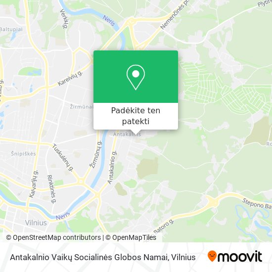 Antakalnio Vaikų Socialinės Globos Namai žemėlapis