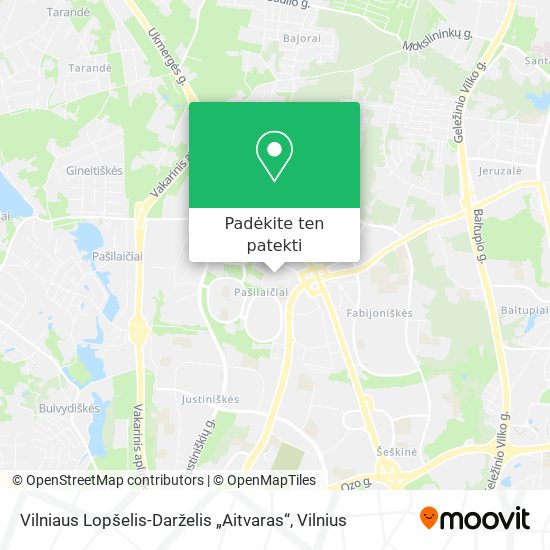 Vilniaus Lopšelis-Darželis „Aitvaras“ žemėlapis