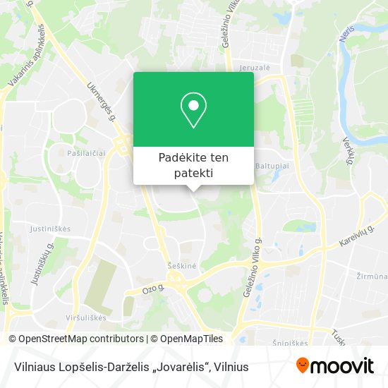 Vilniaus Lopšelis-Darželis „Jovarėlis“ žemėlapis
