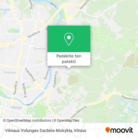 Vilniaus Volungės Darželis-Mokykla žemėlapis