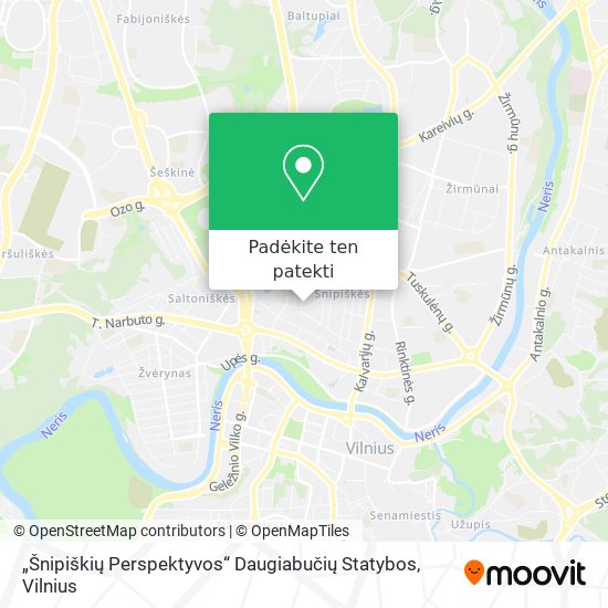 „Šnipiškių Perspektyvos“ Daugiabučių Statybos žemėlapis