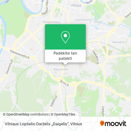 Vilniaus Lopšelis-Darželis „Daigelis“ žemėlapis