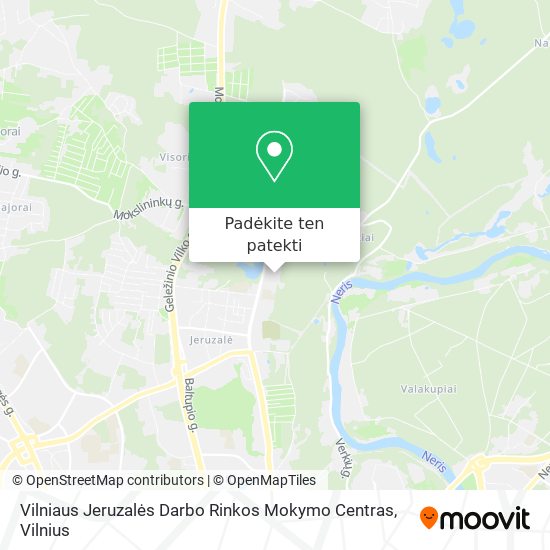 Vilniaus Jeruzalės Darbo Rinkos Mokymo Centras žemėlapis