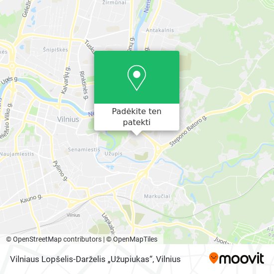 Vilniaus Lopšelis-Darželis „Užupiukas“ žemėlapis