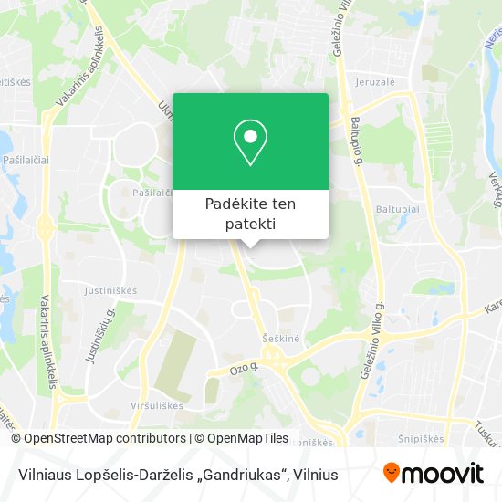 Vilniaus Lopšelis-Darželis „Gandriukas“ žemėlapis