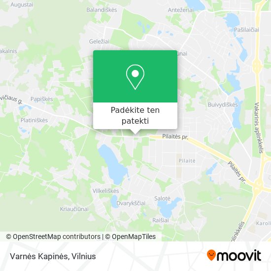 Varnės Kapinės žemėlapis