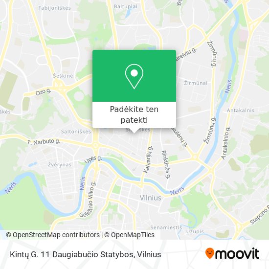 Kintų G. 11 Daugiabučio Statybos žemėlapis