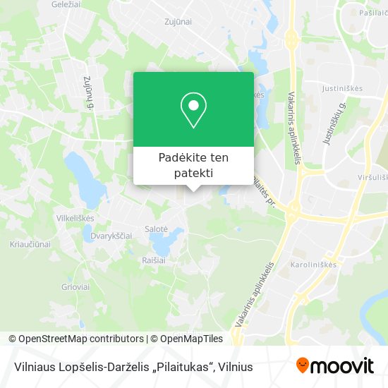 Vilniaus Lopšelis-Darželis „Pilaitukas“ žemėlapis