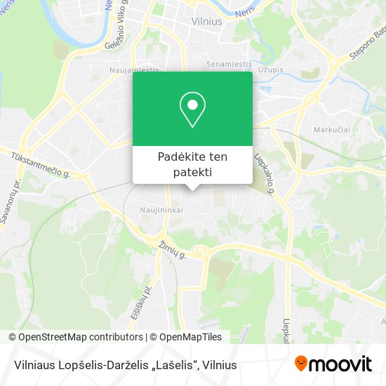 Vilniaus Lopšelis-Darželis „Lašelis“ žemėlapis