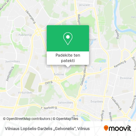 Vilniaus Lopšelis-Darželis „Gelvonėlis“ žemėlapis