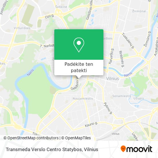 Transmeda Verslo Centro Statybos žemėlapis