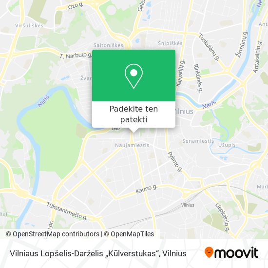 Vilniaus Lopšelis-Darželis „Kūlverstukas“ žemėlapis