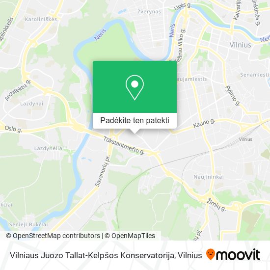 Vilniaus Juozo Tallat-Kelpšos Konservatorija žemėlapis
