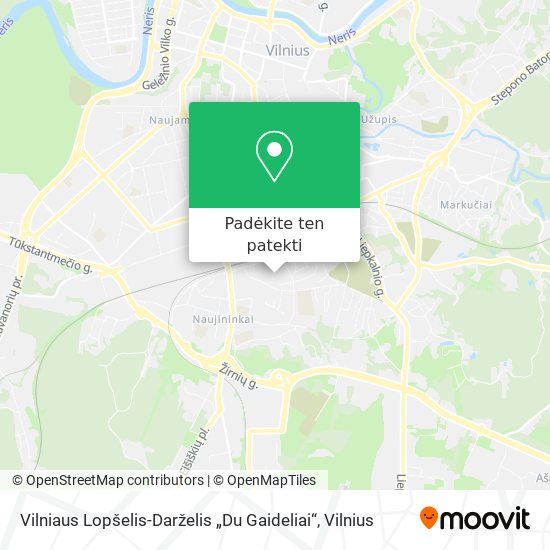 Vilniaus Lopšelis-Darželis „Du Gaideliai“ žemėlapis
