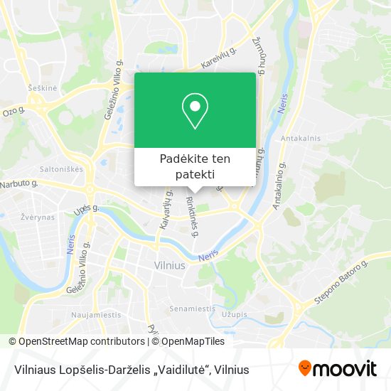 Vilniaus Lopšelis-Darželis „Vaidilutė“ žemėlapis
