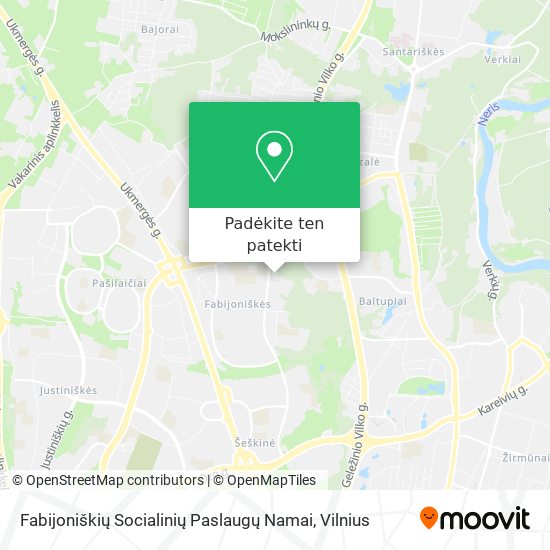 Fabijoniškių Socialinių Paslaugų Namai žemėlapis