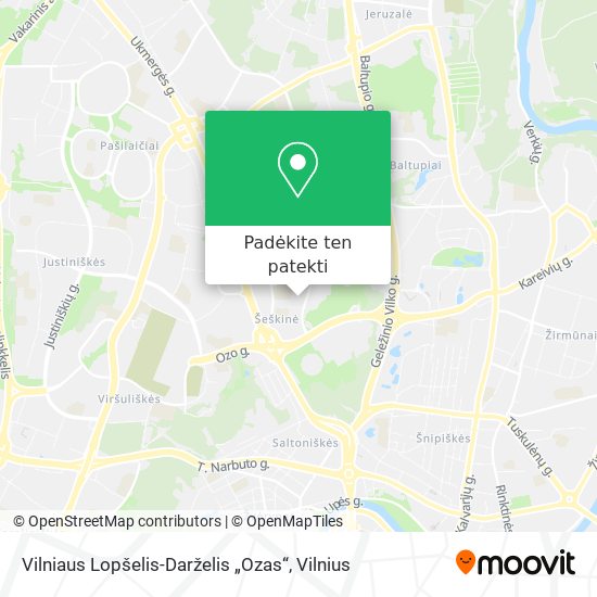Vilniaus Lopšelis-Darželis „Ozas“ žemėlapis
