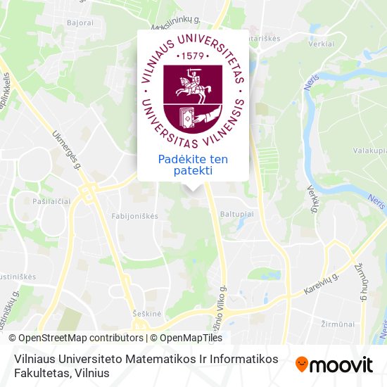 Vilniaus Universiteto Matematikos Ir Informatikos Fakultetas žemėlapis