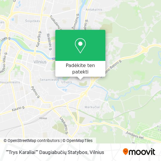 ""Trys Karaliai"" Daugiabučių Statybos žemėlapis