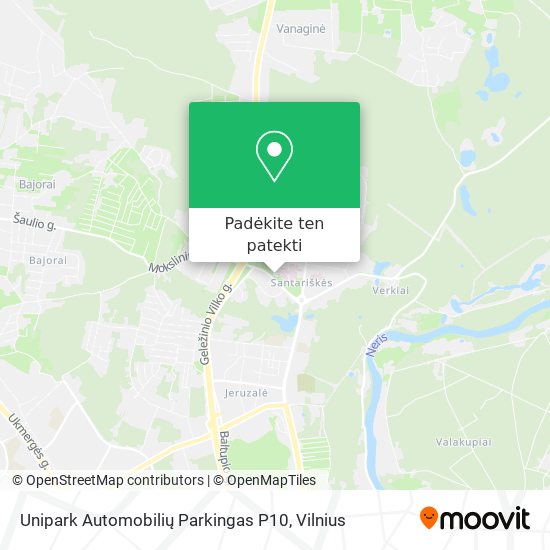 Unipark Automobilių Parkingas P10 žemėlapis