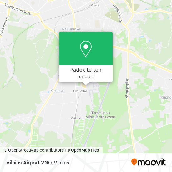 Vilnius Airport VNO žemėlapis