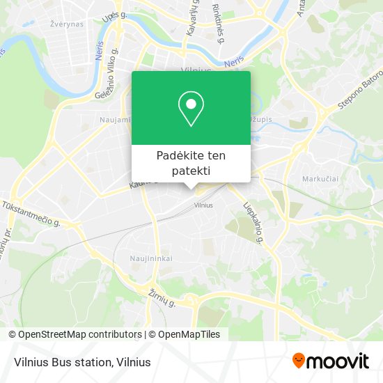 Vilnius Bus station žemėlapis