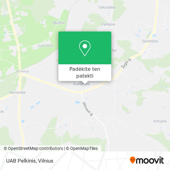 UAB Pelkinis žemėlapis