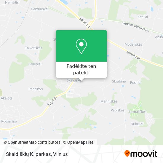 Skaidiškių K. parkas žemėlapis