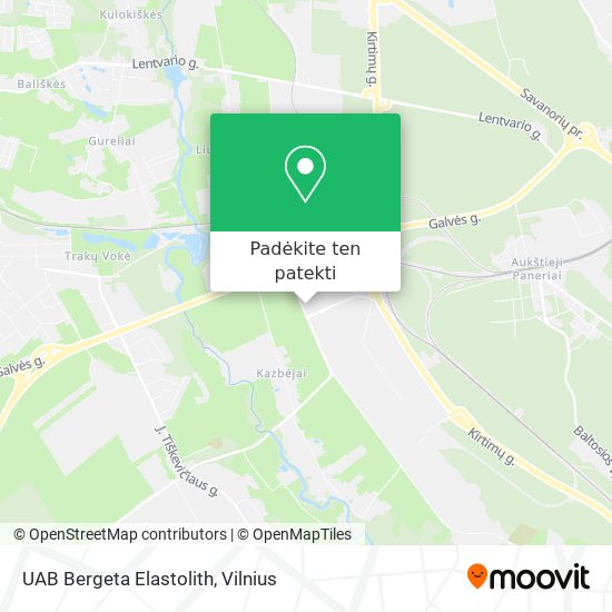 UAB Bergeta Elastolith žemėlapis