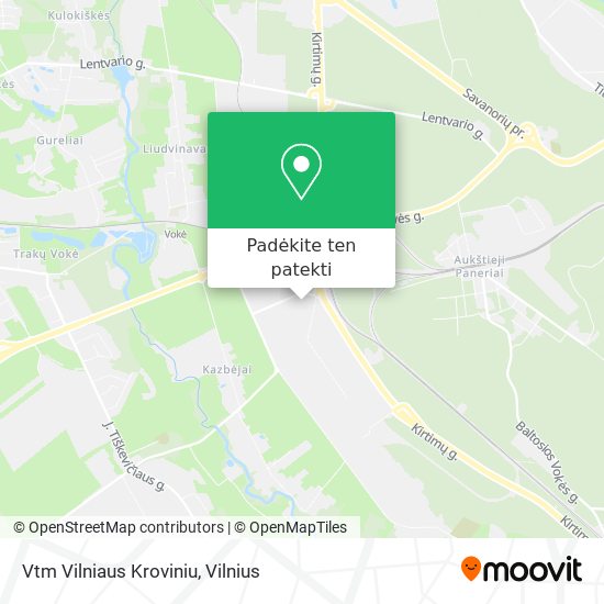Vtm Vilniaus Kroviniu žemėlapis