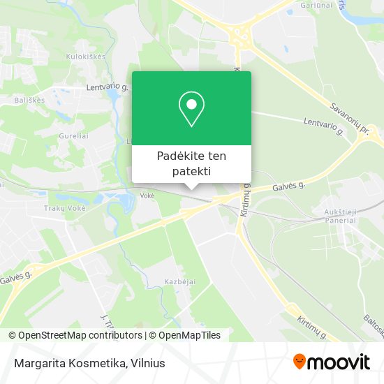 Margarita Kosmetika žemėlapis