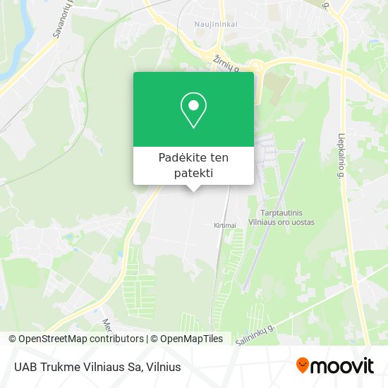 UAB Trukme Vilniaus Sa žemėlapis